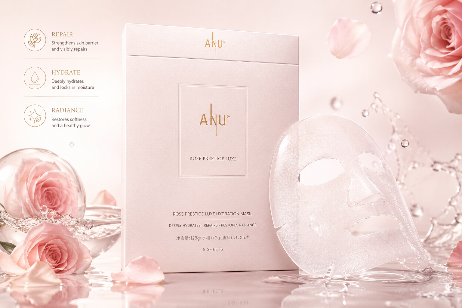 Rose Prestige Luxe Face Mask